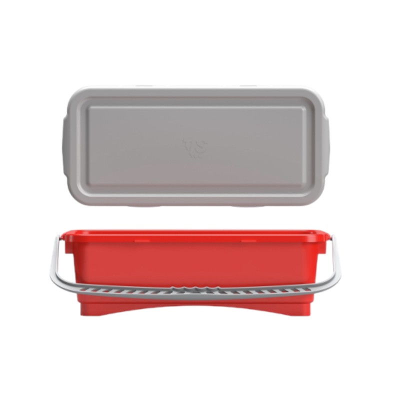 Luchtdichte emmer voor voorimpregnering - Met deksel - 10 l - Rood